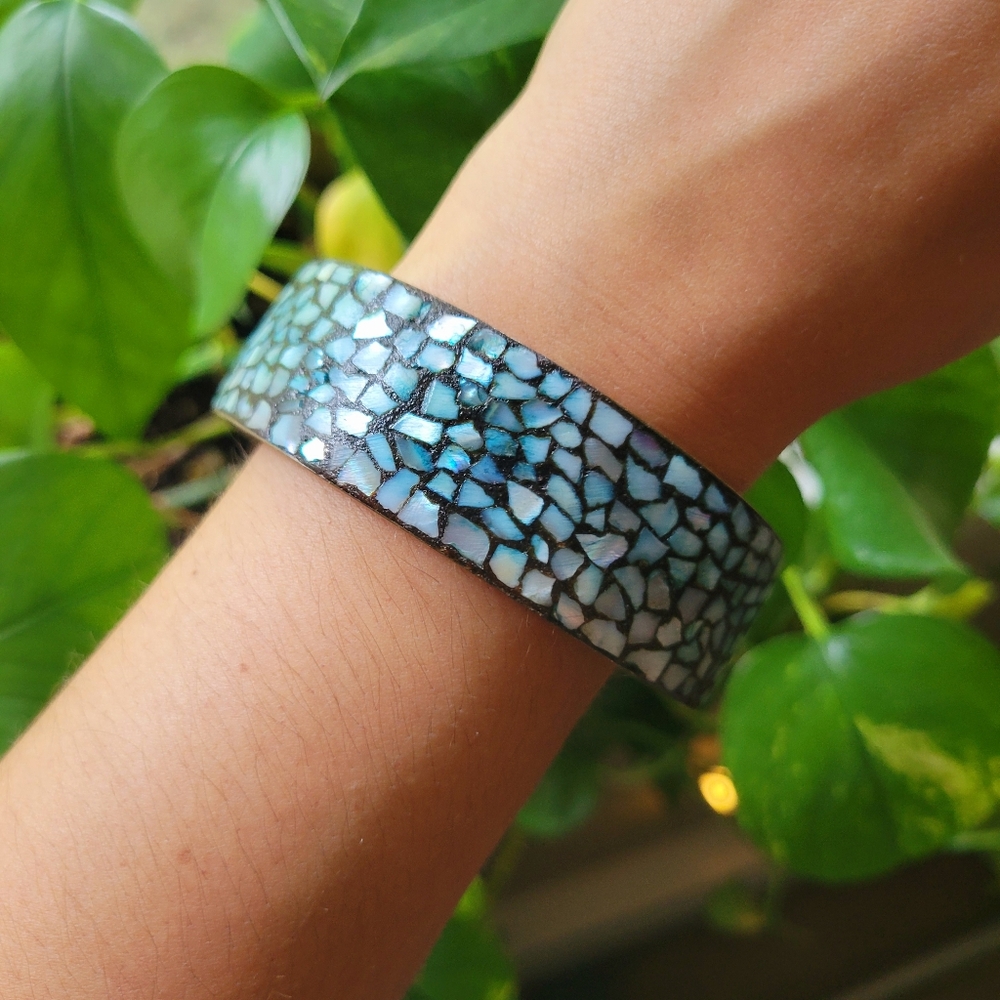 Vintage Abalone Mosaic Bohemian Bracelet